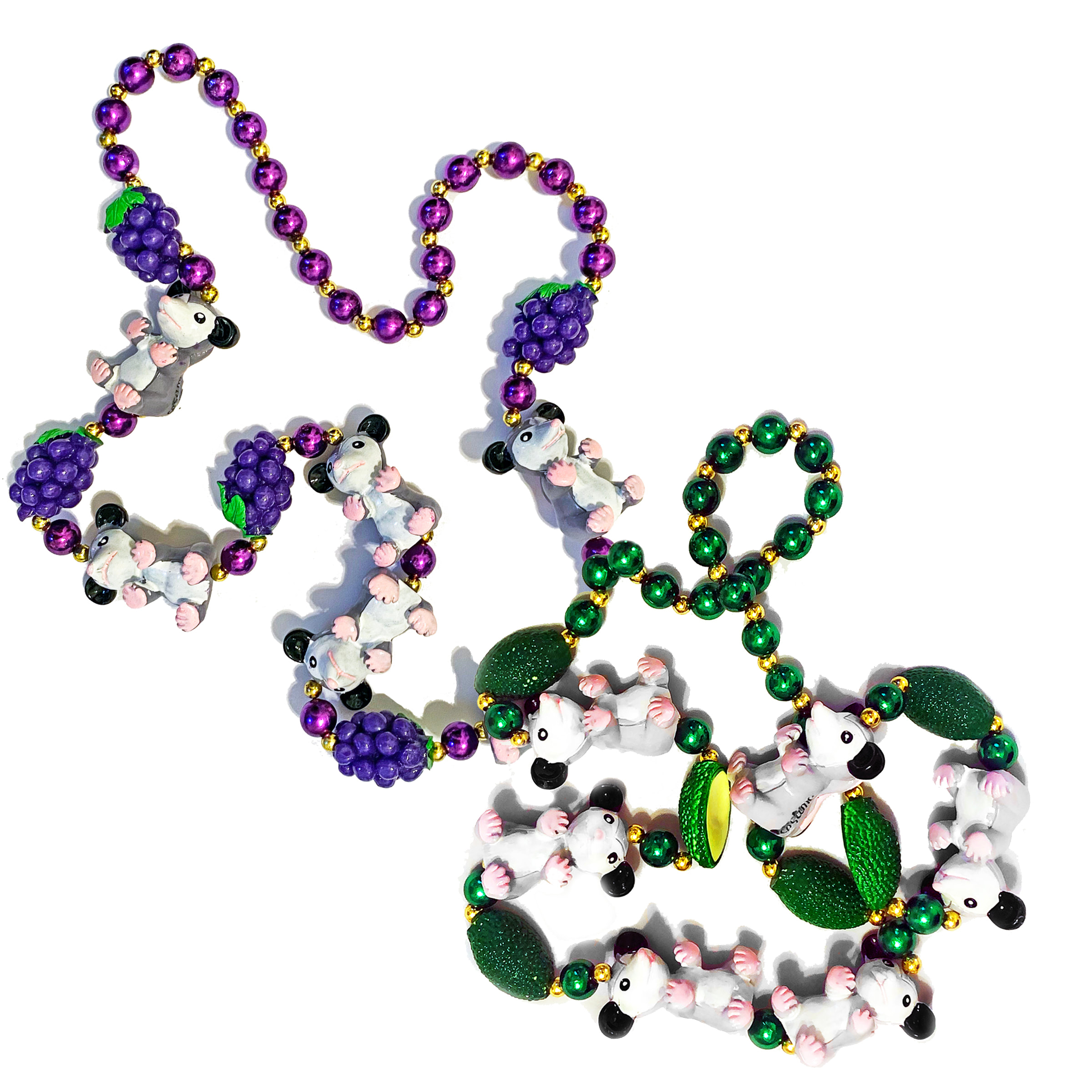 Iconic Original Sesame Mardi Gras Beads — Grapes & Avocados!